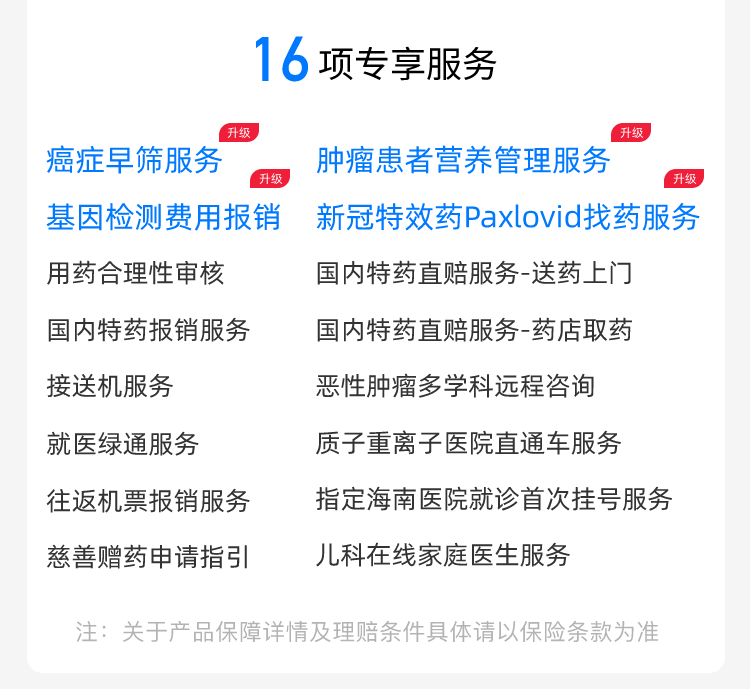 退役军人家庭专属：（全国版）防癌抗癌专属保险卡-仅报销药品及医疗器械，重大既往症可保可赔